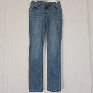 Wrangler Straight Leg Jeans Womens 27 Medium Wash NWT